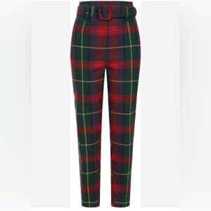 ModCloth Collectif THEA ETUDE Tartan Highrise pants. Size 14
